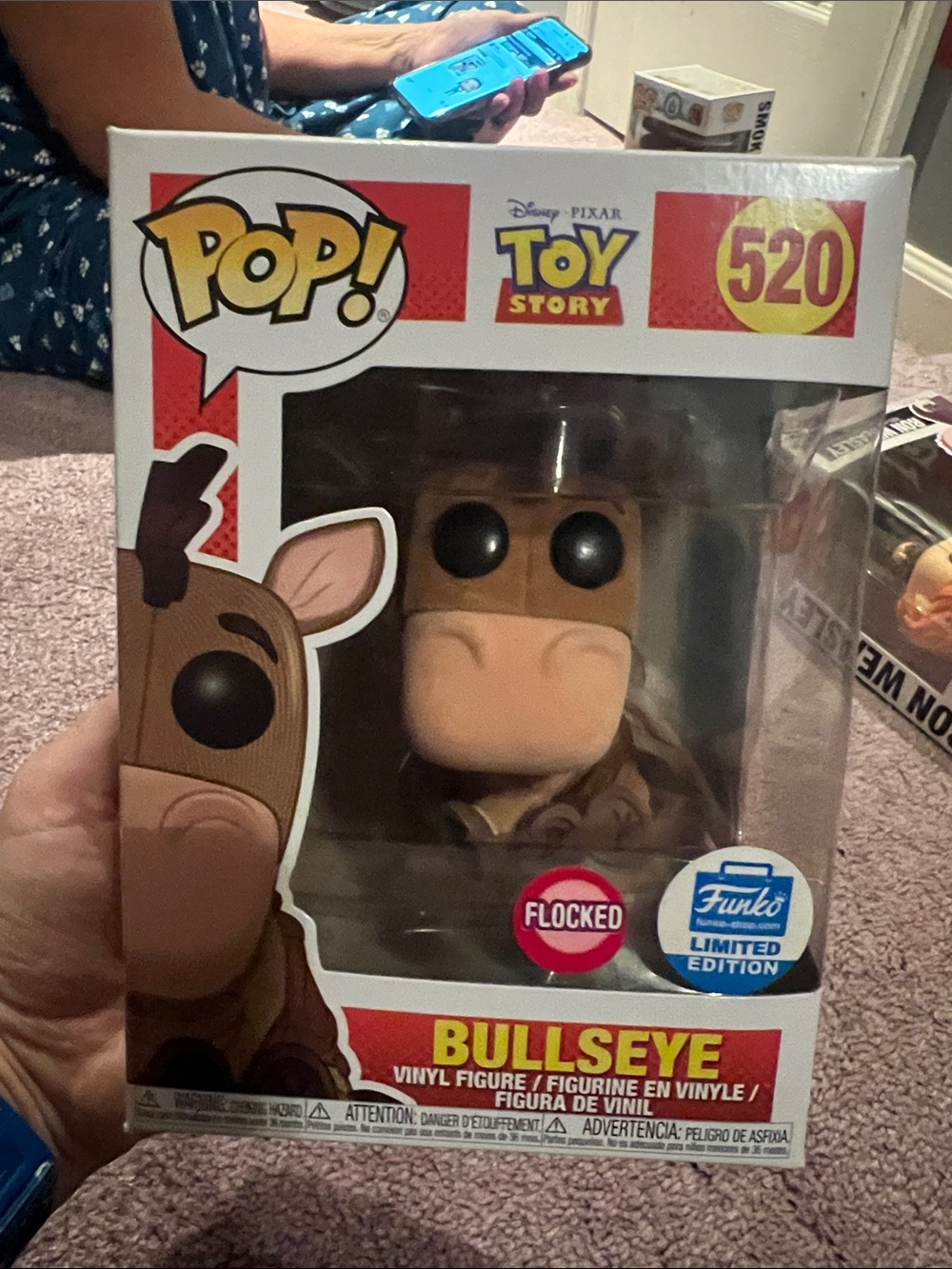 Funko Flocked Bullseye Toy Story Pop! Figure - Brown and Tan